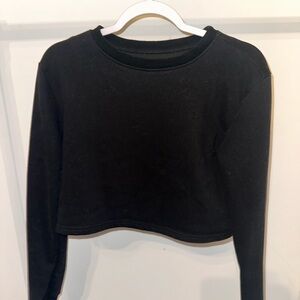 Klassy Network Black Crop Sweatshirt